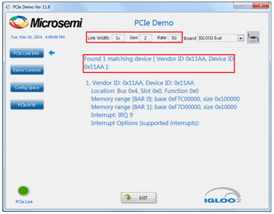 SmartFusion2 PCIe